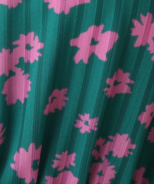 OPAQUE.CLIP（オペークドットクリップ）の「◆フラワーストライプワンピース（ワンピース・レディース・ブラック系/レンガ/グリーン系その他2・36/38）」の12枚目の写真