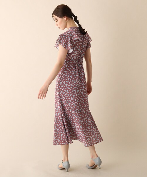 OPAQUE.CLIP（オペークドットクリップ）の「◆フラワーストライプワンピース（ワンピース・レディース・ブラック系/レンガ/グリーン系その他2・36/38）」の22枚目の写真