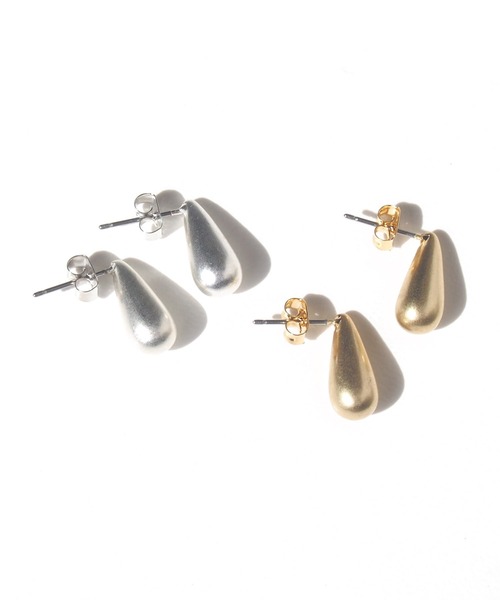 mille blanc(ミルブラン)の「マットカラーメタルピアス 両耳用(ピアス(両耳用)・レディース・ゴールド/シルバー/ゴールド系その他/シルバー系その他・FREE)」の15枚目の写真