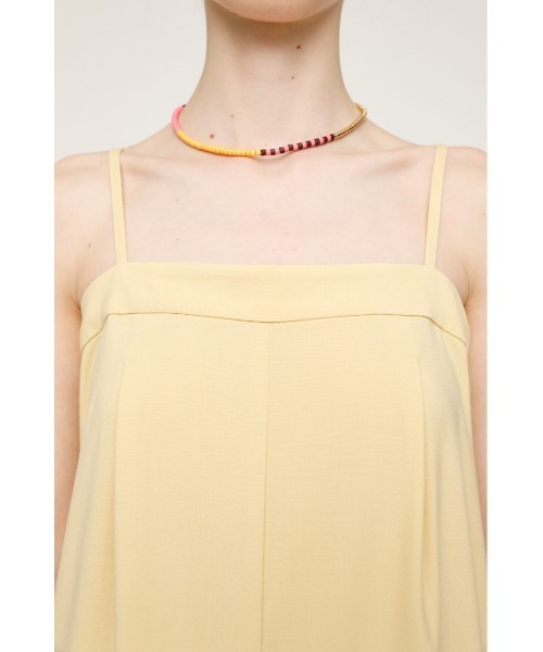 SLY（スライ）の「WIDE CAMI ROMPERS ワイド キャミ ロンパース（サロペット/オーバーオール・レディース・ベージュ/ライトブラック/イエロー・2/1）」の14枚目の写真