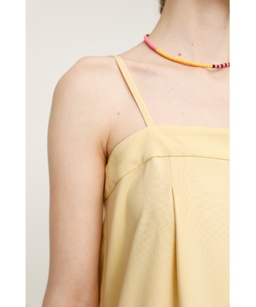 SLY（スライ）の「WIDE CAMI ROMPERS ワイド キャミ ロンパース（サロペット/オーバーオール・レディース・ベージュ/ライトブラック/イエロー・2/1）」の18枚目の写真