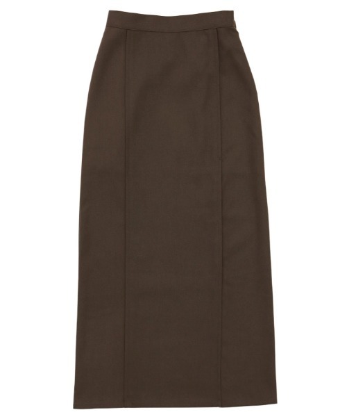 select MOCA(セレクトモカ)の「スリットロングストレートスカート(スカート・レディース・ブラック/ダークブラウン/グレイッシュベージュ・FREE)」の5枚目の写真