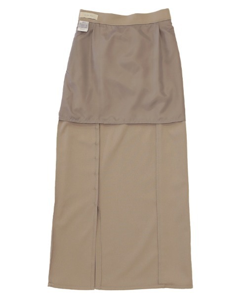 select MOCA(セレクトモカ)の「スリットロングストレートスカート(スカート・レディース・ブラック/ダークブラウン/グレイッシュベージュ・FREE)」の7枚目の写真