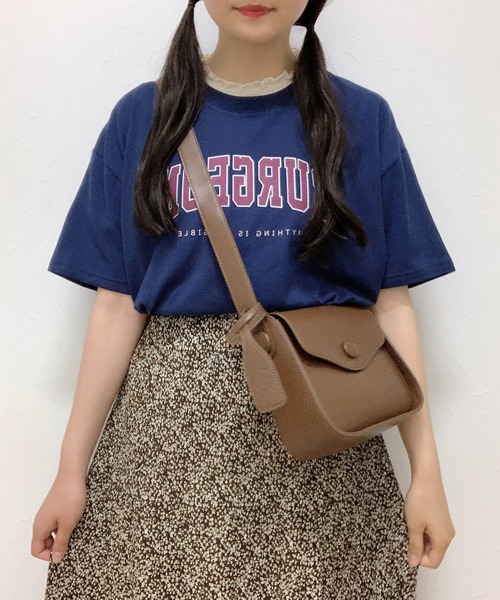 Cham.(チャム)の「ころんとまるいレトロショルダーバッグ(ショルダーバッグ・レディース・ブラック/ブラウン/キャメル・F)」の14枚目の写真