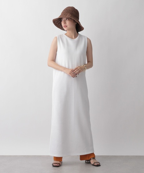 LOWRYS FARM（ローリーズファーム）の「カットスリットノースリーブワンピース　299622（ワンピース・レディース・ホワイト/ブラック/ブラウン/グリーン・FREE）」の11枚目の写真