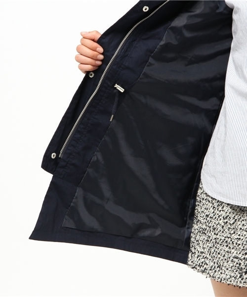 DISCOAT(ディスコート)の「【Discoat】変形モッズコート(モッズコート・レディース・ベージュ/ネイビー・MEDIUM/LARGE)」の9枚目の写真