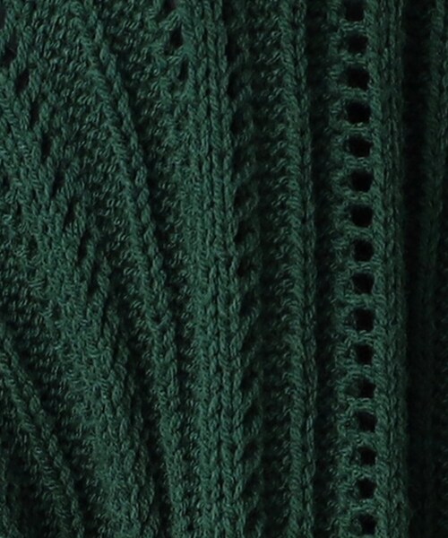 tk.TAKEO KIKUCHI（ティーケータケオキクチ）の「◆スカシアミ ニットカーディガン（カーディガン/ボレロ・メンズ・ホワイト/ブラック/グリーン・02/03）」の14枚目の写真