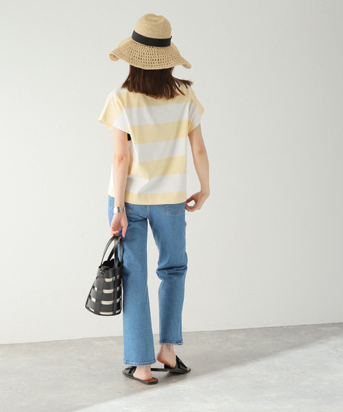 ROSEanna(ローズアンナ)の「【ROSEANNA/ローズアンナ】フトボーダーC/S:Tシャツ(Tシャツ/カットソー・レディース・イエロー・36)」の3枚目の写真