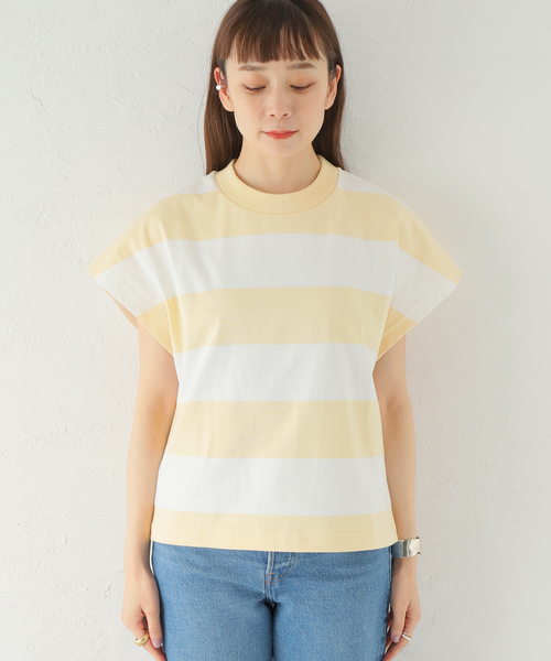ROSEanna(ローズアンナ)の「【ROSEANNA/ローズアンナ】フトボーダーC/S:Tシャツ(Tシャツ/カットソー・レディース・イエロー・36)」の4枚目の写真
