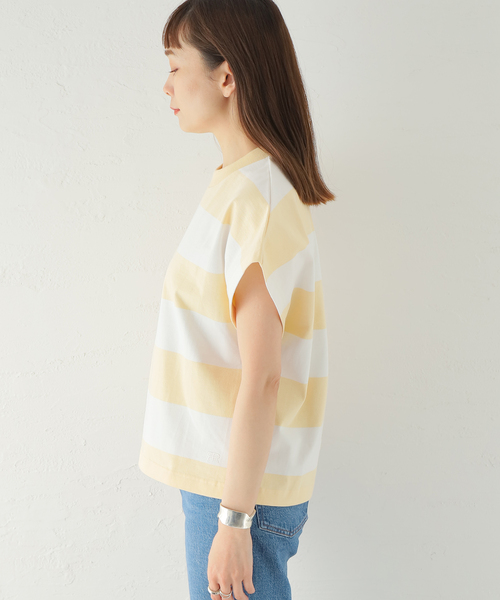 ROSEanna(ローズアンナ)の「【ROSEANNA/ローズアンナ】フトボーダーC/S:Tシャツ(Tシャツ/カットソー・レディース・イエロー・36)」の5枚目の写真