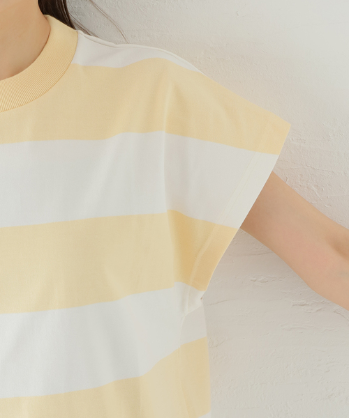 ROSEanna(ローズアンナ)の「【ROSEANNA/ローズアンナ】フトボーダーC/S:Tシャツ(Tシャツ/カットソー・レディース・イエロー・36)」の9枚目の写真
