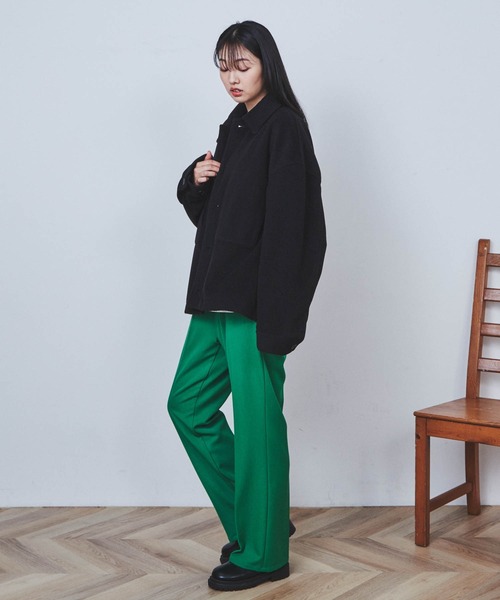 THE STANDARD（ザスタンダード）の「WEGO/ニットメルトンショートブルゾン（ブルゾン・メンズ・ブラック/グリーン/ベージュ・MEDIUM/LARGE）」の12枚目の写真