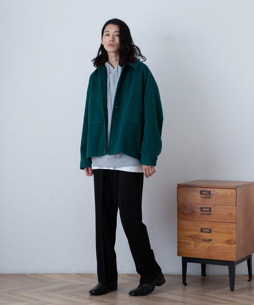 THE STANDARD（ザスタンダード）の「WEGO/ニットメルトンショートブルゾン（ブルゾン・メンズ・ブラック/グリーン/ベージュ・MEDIUM/LARGE）」の20枚目の写真