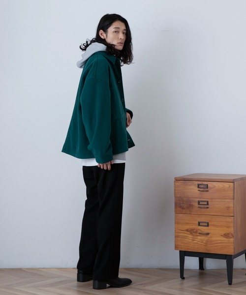 THE STANDARD（ザスタンダード）の「WEGO/ニットメルトンショートブルゾン（ブルゾン・メンズ・ブラック/グリーン/ベージュ・MEDIUM/LARGE）」の21枚目の写真