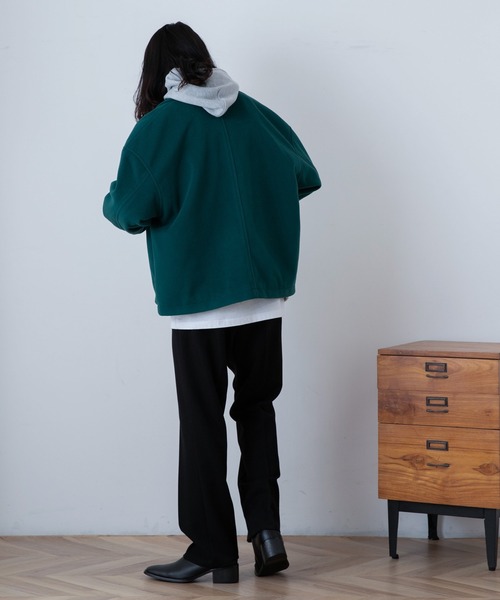 THE STANDARD（ザスタンダード）の「WEGO/ニットメルトンショートブルゾン（ブルゾン・メンズ・ブラック/グリーン/ベージュ・MEDIUM/LARGE）」の22枚目の写真