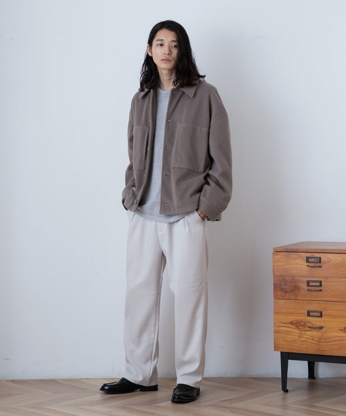 THE STANDARD（ザスタンダード）の「WEGO/ニットメルトンショートブルゾン（ブルゾン・メンズ・ブラック/グリーン/ベージュ・MEDIUM/LARGE）」の15枚目の写真