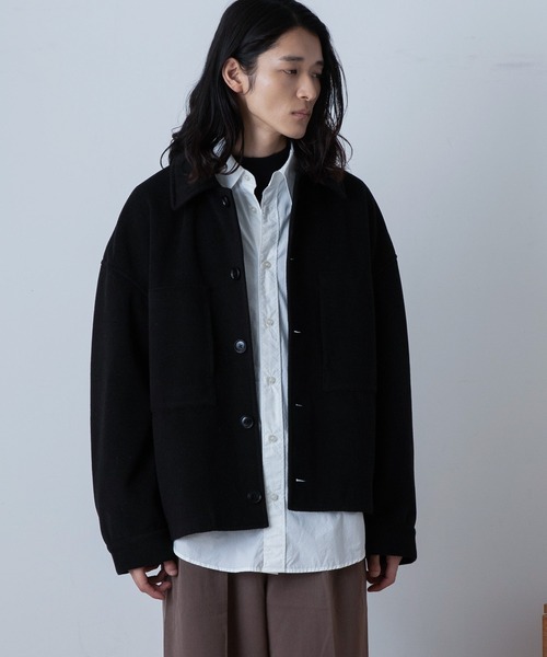 THE STANDARD（ザスタンダード）の「WEGO/ニットメルトンショートブルゾン（ブルゾン・メンズ・ブラック/グリーン/ベージュ・MEDIUM/LARGE）」の9枚目の写真