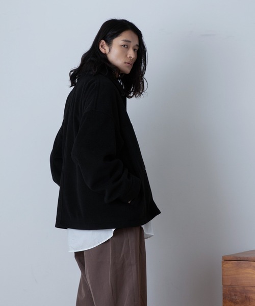 THE STANDARD（ザスタンダード）の「WEGO/ニットメルトンショートブルゾン（ブルゾン・メンズ・ブラック/グリーン/ベージュ・MEDIUM/LARGE）」の10枚目の写真