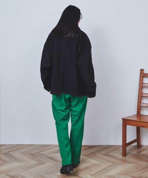 THE STANDARD（ザスタンダード）の「WEGO/ニットメルトンショートブルゾン（ブルゾン・メンズ・ブラック/グリーン/ベージュ・MEDIUM/LARGE）」の13枚目の写真