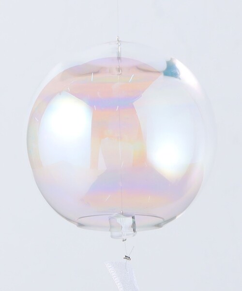 虹色風鈴 2017年製 木箱付き Mサイズ Sghrスガハラ Sghr＞虹色