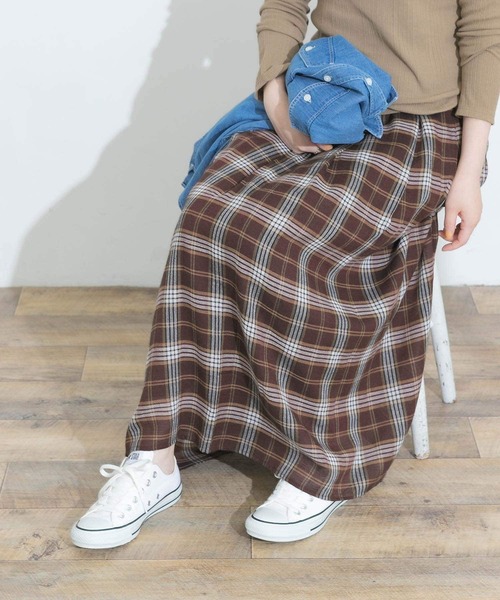 定価14300円 URBAN RESEARCH ROSSO チェックスカート セール】F by ROSSO カラーチェックスカート（スカート）｜F by