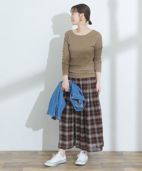 定価14300円 URBAN RESEARCH ROSSO チェックスカート セール】F by ROSSO カラーチェックスカート（スカート）｜F by