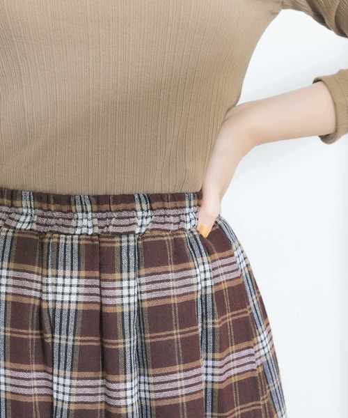 定価14300円 URBAN RESEARCH ROSSO チェックスカート セール】F by ROSSO カラーチェックスカート（スカート）｜F by