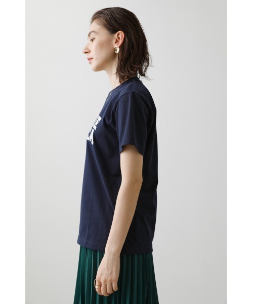 crie conforto(クリーコンフォルト)の「マヨルカロゴT(Tシャツ/カットソー・レディース・ネイビー/オフホワイト・FREE)」の3枚目の写真