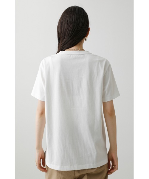 crie conforto(クリーコンフォルト)の「マヨルカロゴT(Tシャツ/カットソー・レディース・ネイビー/オフホワイト・FREE)」の12枚目の写真