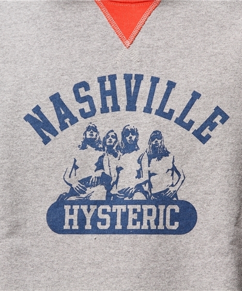 HYSTERIC GLAMOUR(ヒステリックグラマー)の「NAUGHTY LADIES pt スウェット(スウェット・メンズ・ピンク/ネイビー/トップグレー・MEDIUM/LARGE/SMALL)」の4枚目の写真