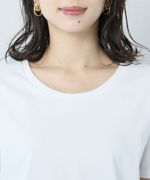 UNTITLED（アンタイトル）の「【抗菌防臭】クリーンフィール カットソー（Tシャツ/カットソー・レディース・ブラック/オフホワイト・44/48/01/02/03/04）」の7枚目の写真