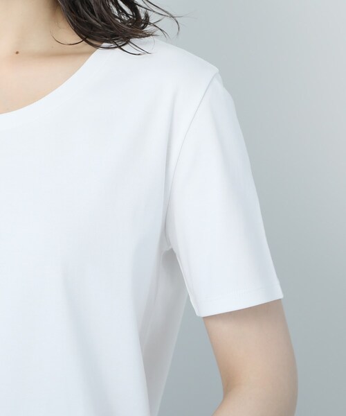 UNTITLED（アンタイトル）の「【抗菌防臭】クリーンフィール カットソー（Tシャツ/カットソー・レディース・ブラック/オフホワイト・44/48/01/02/03/04）」の8枚目の写真