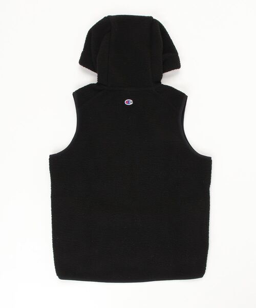 Champion（チャンピオン）の「【Champion/チャンピオン】レディース ジップフーデッドベスト（ベスト・レディース・オフホワイト/ブラック/ブラウン・LARGE/MEDIUM）」の5枚目の写真
