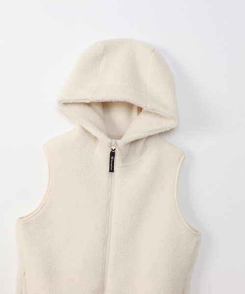 Champion（チャンピオン）の「【Champion/チャンピオン】レディース ジップフーデッドベスト（ベスト・レディース・オフホワイト/ブラック/ブラウン・LARGE/MEDIUM）」の13枚目の写真