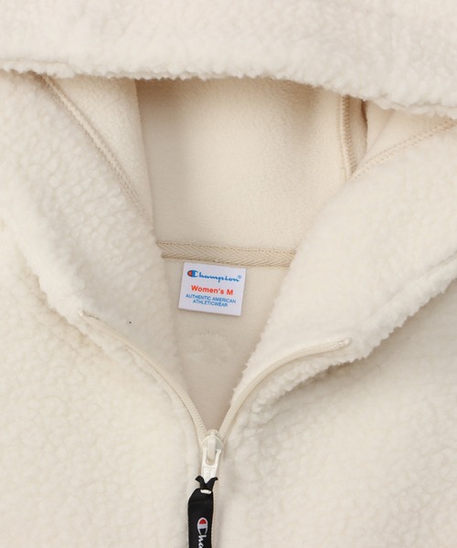 Champion（チャンピオン）の「【Champion/チャンピオン】レディース ジップフーデッドベスト（ベスト・レディース・オフホワイト/ブラック/ブラウン・LARGE/MEDIUM）」の14枚目の写真