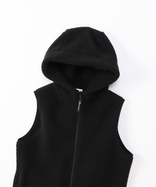 Champion（チャンピオン）の「【Champion/チャンピオン】レディース ジップフーデッドベスト（ベスト・レディース・オフホワイト/ブラック/ブラウン・LARGE/MEDIUM）」の18枚目の写真