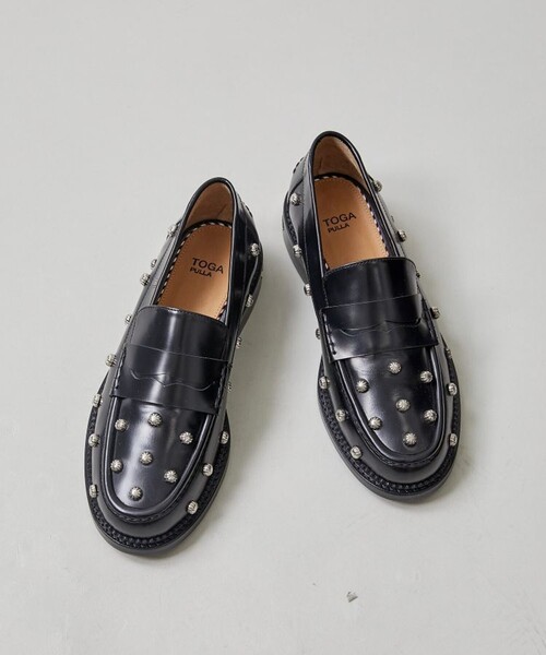 TOGA PULLA(トーガ プルラ)の「【TOGA PULLA(トーガプルラ)】AJ1200/スタッズローファー(ドレスシューズ・レディース・ブラック・38/36/37)」の10枚目の写真