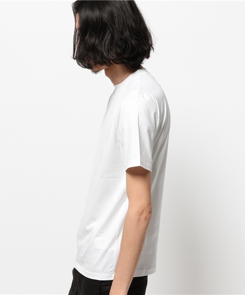 EDIFICE（エディフィス）の「◇70/2インドチョウチョウメン クルーネックショートスリーブ（Tシャツ/カットソー・メンズ・チャコールグレー/ホワイト/ブラウン系その他/ボルドー・46/48/44）」の6枚目の写真