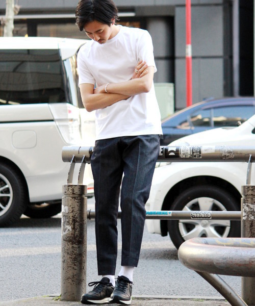 EDIFICE（エディフィス）の「◇70/2インドチョウチョウメン クルーネックショートスリーブ（Tシャツ/カットソー・メンズ・チャコールグレー/ホワイト/ブラウン系その他/ボルドー・46/48/44）」の14枚目の写真