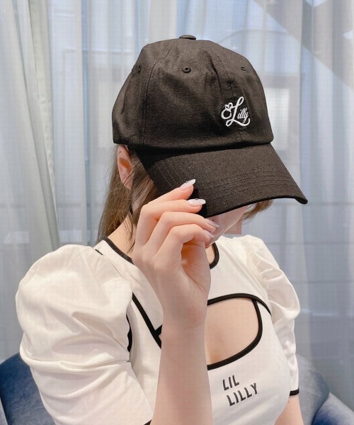 lilLilly（リルリリー）の「Lillyロゴキャップ（キャップ・レディース・シルバー/ブルー・FREE）」の8枚目の写真