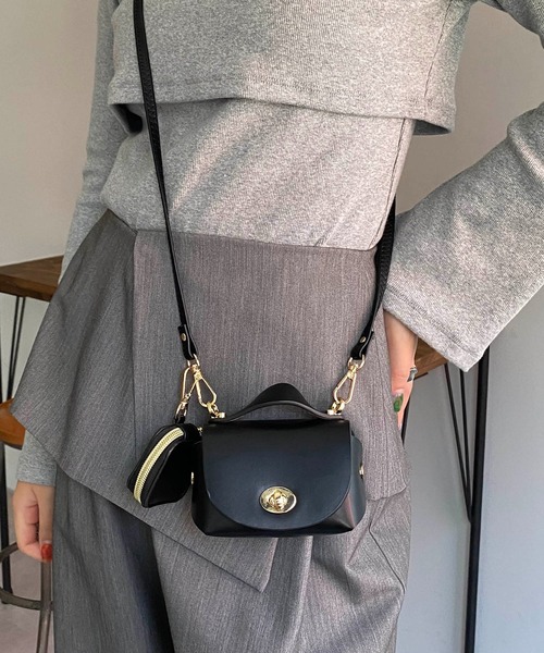 CAPRICIEUX LE'MAGE（カプリシューレマージュ）の「アクセケースSETミニショルダーバッグ（ショルダーバッグ・レディース・ブラック/ベージュ/アイボリー・FREE）」の9枚目の写真