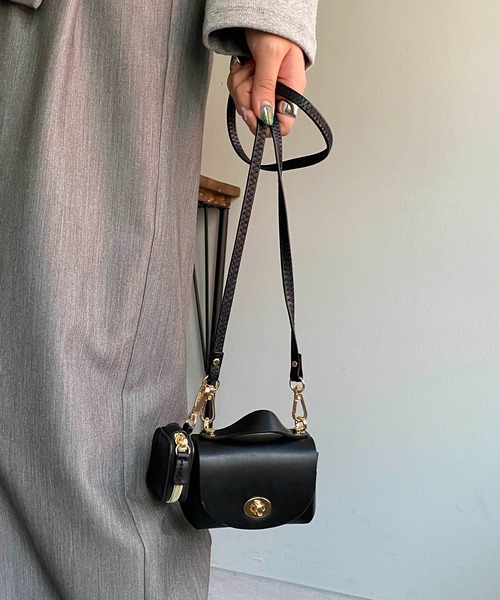 CAPRICIEUX LE'MAGE（カプリシューレマージュ）の「アクセケースSETミニショルダーバッグ（ショルダーバッグ・レディース・ブラック/ベージュ/アイボリー・FREE）」の10枚目の写真