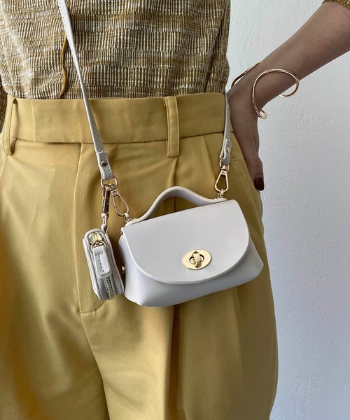 CAPRICIEUX LE'MAGE（カプリシューレマージュ）の「アクセケースSETミニショルダーバッグ（ショルダーバッグ・レディース・ブラック/ベージュ/アイボリー・FREE）」の7枚目の写真