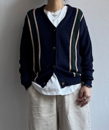 LBC | 配色ラインVネックカーディガン(カーディガン/ボレロ)