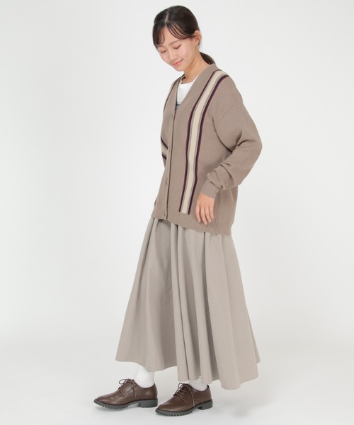 LBC（エルビーシー）の「配色ラインVネックカーディガン（カーディガン/ボレロ・レディース・ネイビー/ベージュ・M）」の20枚目の写真