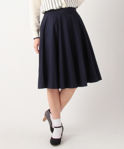 THE EMPORIUM（ジエンポリアム）の「タイプライターフレアミディスカート（スカート・レディース・イエロー/ブルー/ホワイト/ブルー系1・40/38）」の3枚目の写真