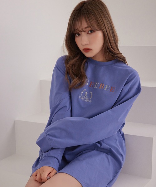 ANDGEEBEE(アンジービー)の「UNISEX クラシックロゴロンT(Tシャツ/カットソー・レディース・パープル/チャコールグレー・X-LARGE)」の12枚目の写真