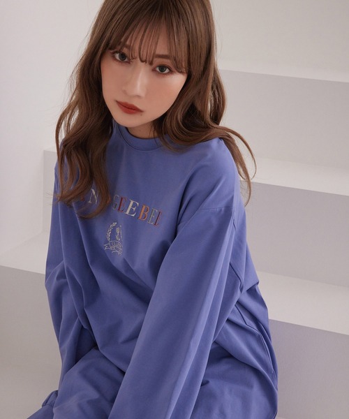 ANDGEEBEE(アンジービー)の「UNISEX クラシックロゴロンT(Tシャツ/カットソー・レディース・パープル/チャコールグレー・X-LARGE)」の15枚目の写真