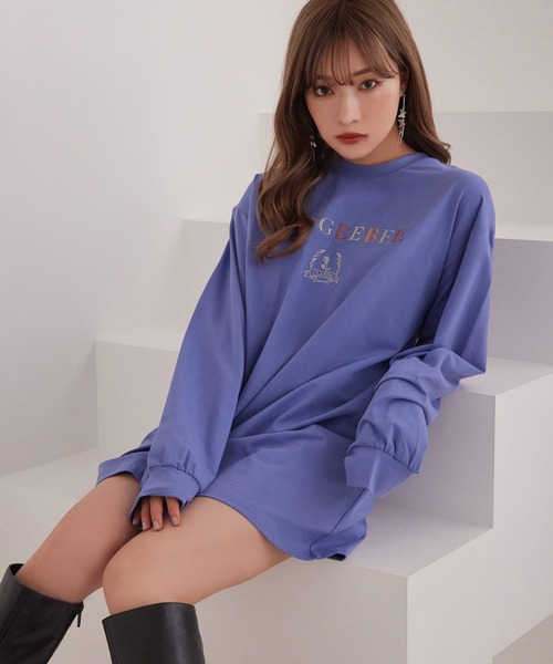 ANDGEEBEE(アンジービー)の「UNISEX クラシックロゴロンT(Tシャツ/カットソー・レディース・パープル/チャコールグレー・X-LARGE)」の18枚目の写真