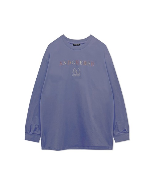 ANDGEEBEE(アンジービー)の「UNISEX クラシックロゴロンT(Tシャツ/カットソー・レディース・パープル/チャコールグレー・X-LARGE)」の10枚目の写真